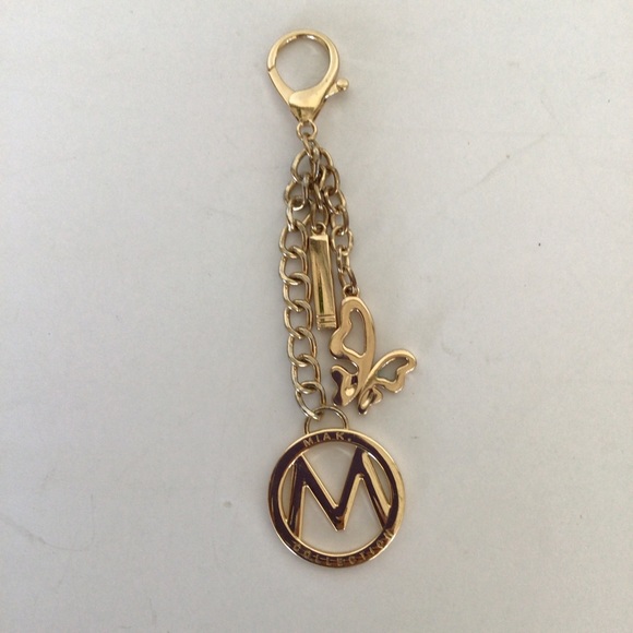 MIA K COLLECTION GOLDTONE BAG CHARM KEYCHAIN - Picture 2 of 8